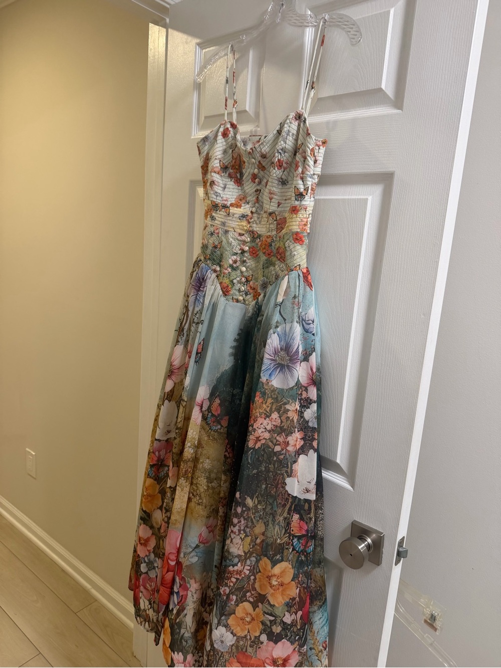 Anthropologie Muse Basque-Waist Midi Dress - Picture 2 of 9